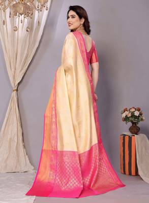 woven design zari silk kanjeevaram saree 4