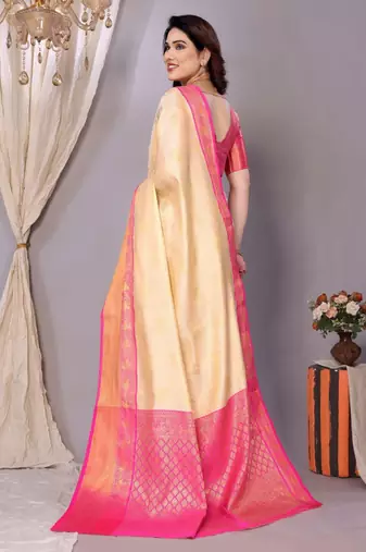 woven design zari silk kanjeevaram saree
