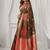 Brown soft banarasi silk blend zari woven saree with blouse piece
