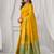 Mustard soft banarasi silk blend zari woven saree with blouse piece