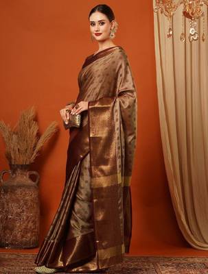 Ethnic motifs zari mysore silk saree 2