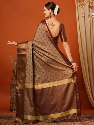 Ethnic motifs zari mysore silk saree 3