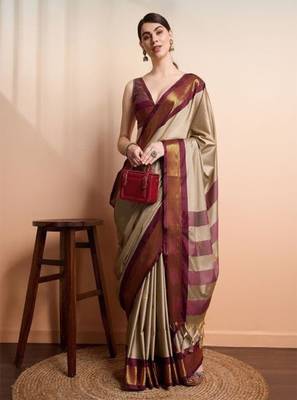 Woven design zari  designer kanjeevaram saree 1