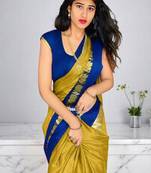 Woven design zari kanjeevaram saree