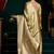 Green soft banarasi satin silk with gold zari saree with blouse piece