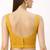 Yellow rayon embroidered with sequin non padded blouse with lining