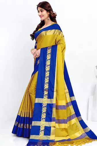 Woven design zari kanjeevaram saree
