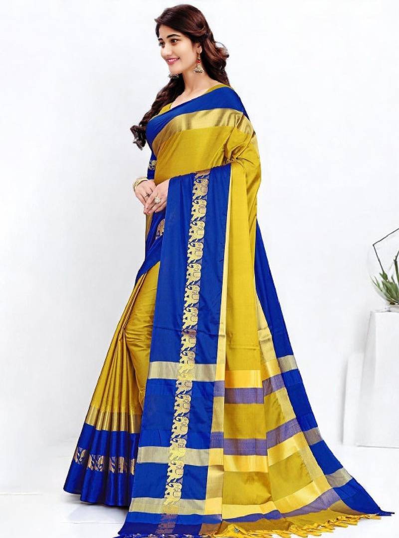Woven design zari kanjeevaram saree