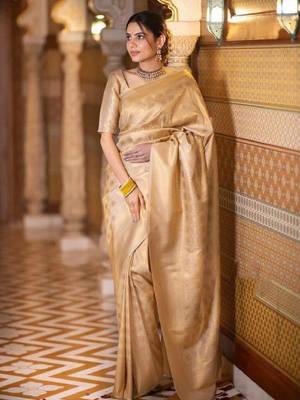 Gold kanjeevaram sarees 1