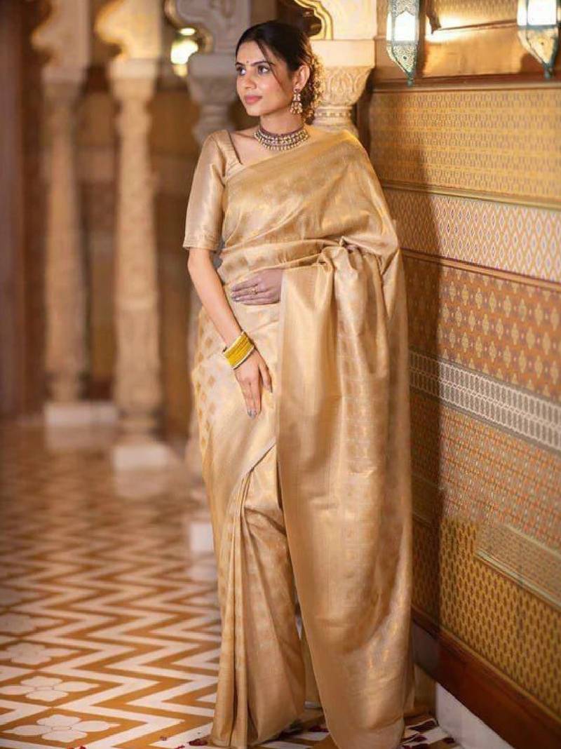 Gold kanjeevaram sarees