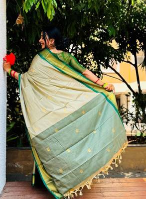 Woven design zari kanjeevaram saree 3