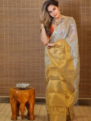Tissue designer kasavu saree 1