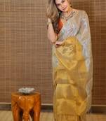 Tissue designer kasavu saree