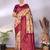 Ethnic motifs woven design zari kanjeevaram saree