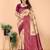 Ethnic motifs woven design kanjeevaram saree