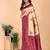 Ethnic motifs woven design kanjeevaram saree