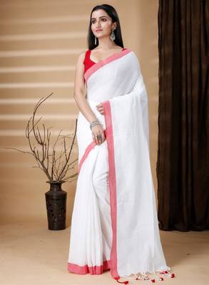 Pure cotton khadi saree 4