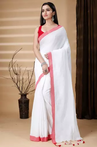 Pure cotton khadi saree