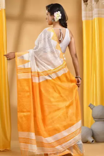 Pure cotton khadi saree