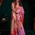 Lilac soft tissue silk blend paithani style saree with blouse piece