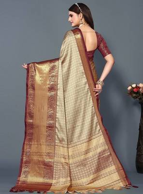woven design zari mysore silk saree 3