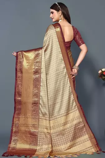 woven design zari mysore silk saree