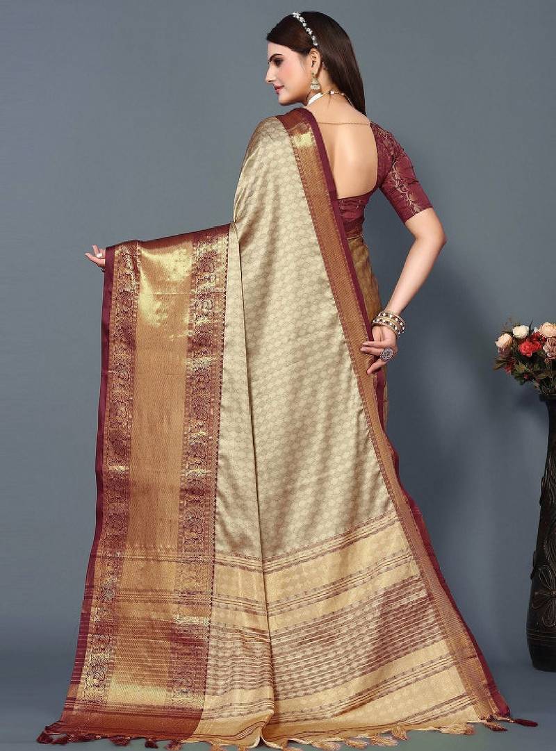 woven design zari mysore silk saree