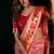 Pink soft tissue silk blend paithani style saree with blouse piece