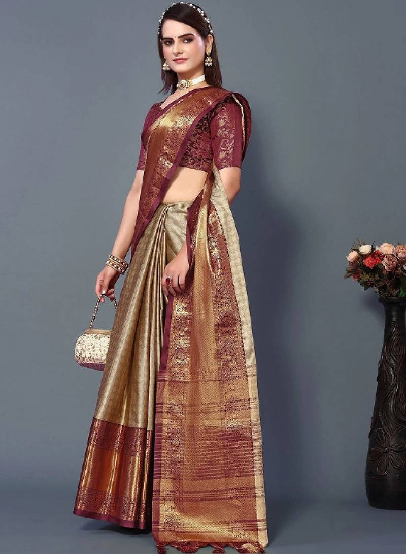 woven design zari mysore silk saree