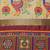 Women beige & maroon embellished kutchi embroidered silk cotton saree