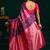 Violet soft banarasi silk blend zari weaving saree with blouse piece