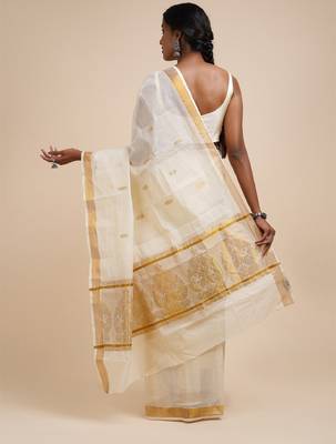 Zari cotton kasavu saree 3
