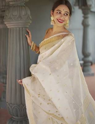 Woven design zari kanjeevaram saree 3