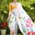 Floral printed kanjeevaram saree