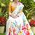 Floral printed kanjeevaram saree