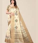 floral zari silk cotton mysore silk saree