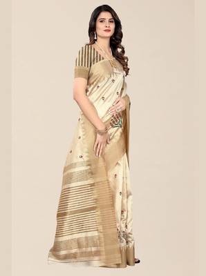 floral zari silk cotton mysore silk saree 2