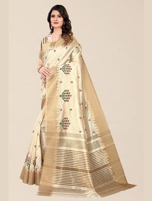 floral zari silk cotton mysore silk saree 3