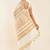 Off white ethnic motif woven design zari pure cotton kasavu saree