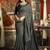 Grey cotton blend saree with contrast pallu & unstiched blouse piece