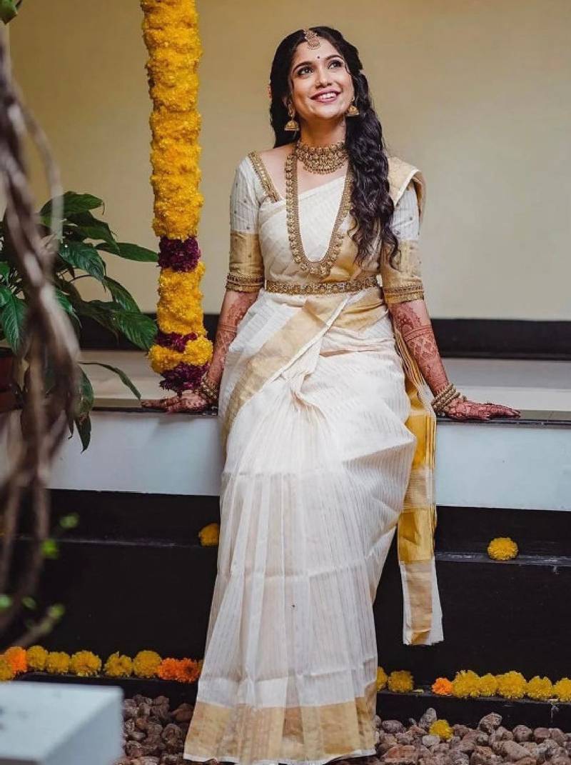 Woven design kanjeevaram saree
