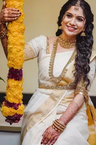 Woven design kanjeevaram saree