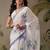 Floral satin digital print saree
