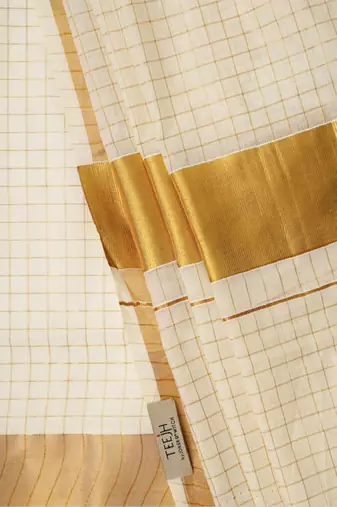 Zari cotton kasavu saree