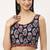 Black cotton sanganeri printed non padded blouse