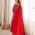 Red embroidered blooming georgette anarkali gown set