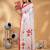 Geometric woven design pure cotton taant saree