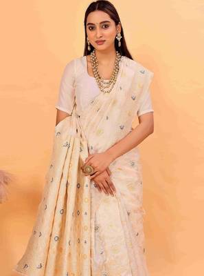 Ethnic motifs zari silk cotton kanjeevaram saree 1