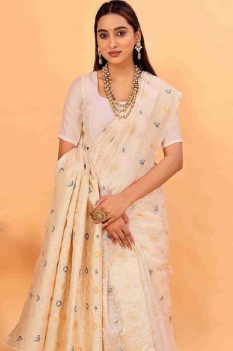 Ethnic motifs zari silk cotton kanjeevaram saree