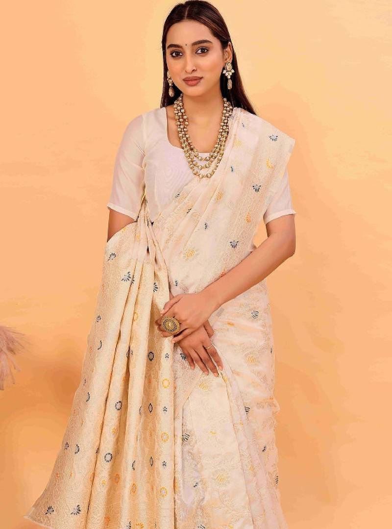 Ethnic motifs zari silk cotton kanjeevaram saree